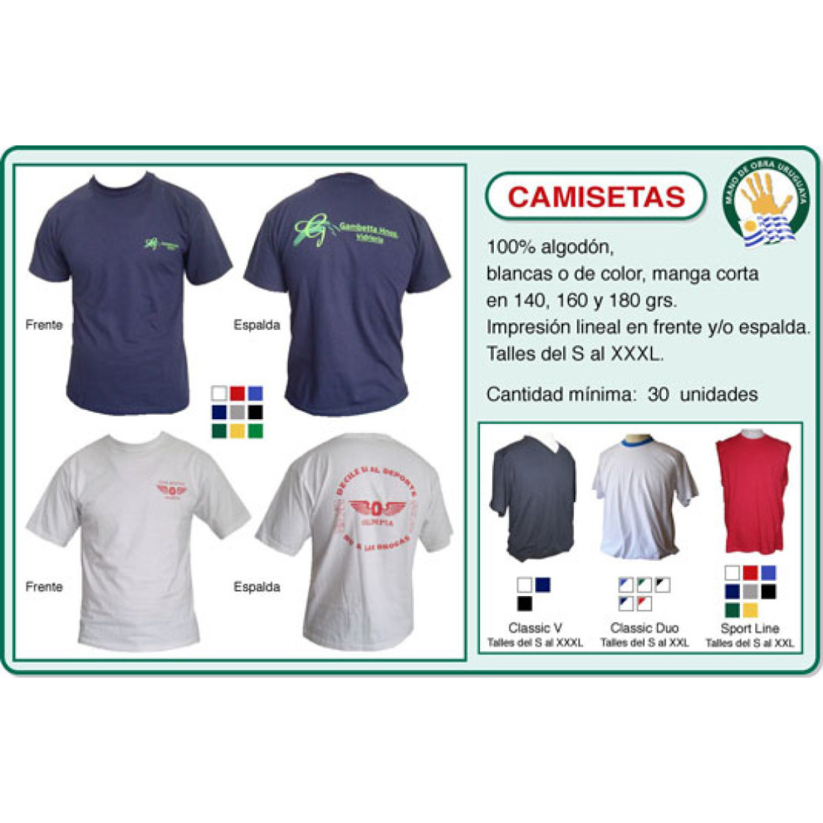 Camisetas personalizadas